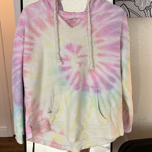 DREAMSICLE soft tie-Dye hooded large sweatshirt - Picture 9 of 15